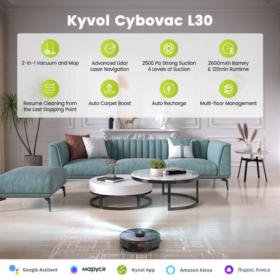 Kyvol Cybovac L30 Робот-пылесос и с функцией влажной уборки